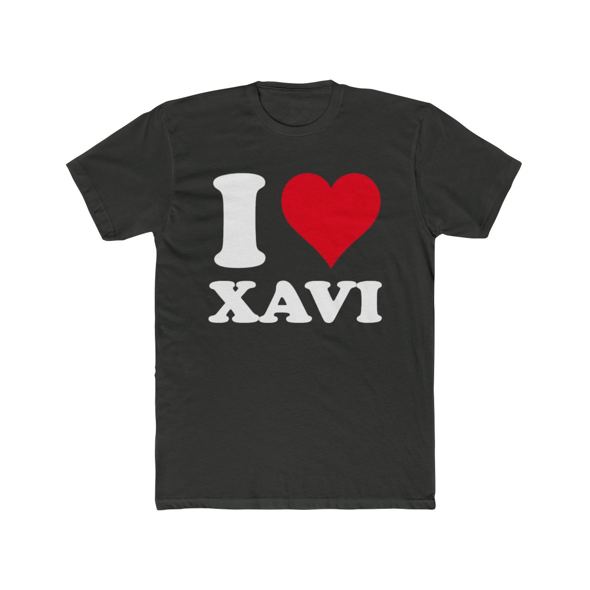 Red Heart I Love Xavi T Shirt - alternate angle 5, merchandise